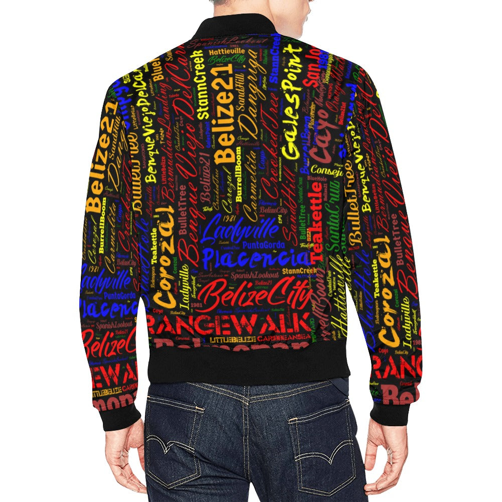 District Jacket All Over Print Bomber Jacket