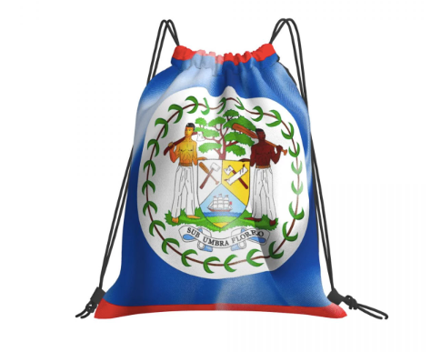 Drawstring Bags Gym Bag Belize Flag