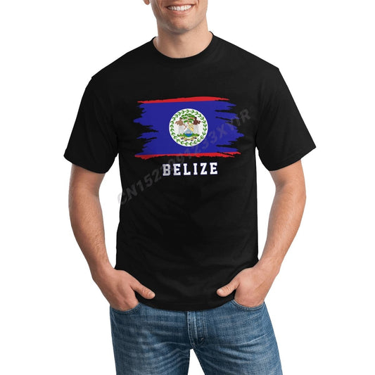 Men T-shirt Belize Flag Cool Belizean Fan